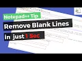 How to Removing Empty Lines in Notepad Delete Blank Rows