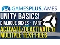 Unity Basics - Activate De-Activate Dialogue Box