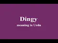 Dingy meaning in Urdu