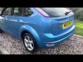 Ice Blue Ford Focus 1 6 Zetec 100 Petrol 5dr Air Con Low Mileage Full Service History