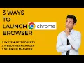 3 Different Ways to Launch Chrome Browser in Selenium using Java