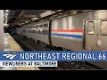 The Northeast Regional with a Sleeper Car that s CANCELLED AGAIN Amtrak Train 66 at Baltimore