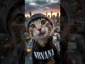 Download Lagu This Cat is the Lead Singer of a 90s Grunge Band #Nirvana
