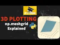 Meshgrid Explained Python 3D Plotting Matplotlib and NumPy Programming