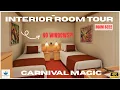 I stayed in the Smallest Room on a cruise ship Carnival Magic Cruise INTERIOR Room TOUR 2025