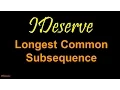 Programming Interview Question Longest Common Subsequence Dynamic Programming