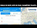 How to use Via Michelin mileage expense report route sheet comparisons cost