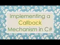 Implementing a Callback Mechanism in C