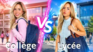 Collège VS Lycée ! La rentrée BACK TO SCHOOL