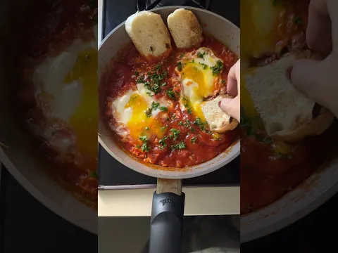 가을엔 샥슈카 만들기 🍅🍂 #샥슈카레시피 #다이어트식단 #shakshuka #healthybreakfast