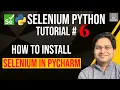 Selenium Python Tutorial - How to Install Selenium in Pycharm