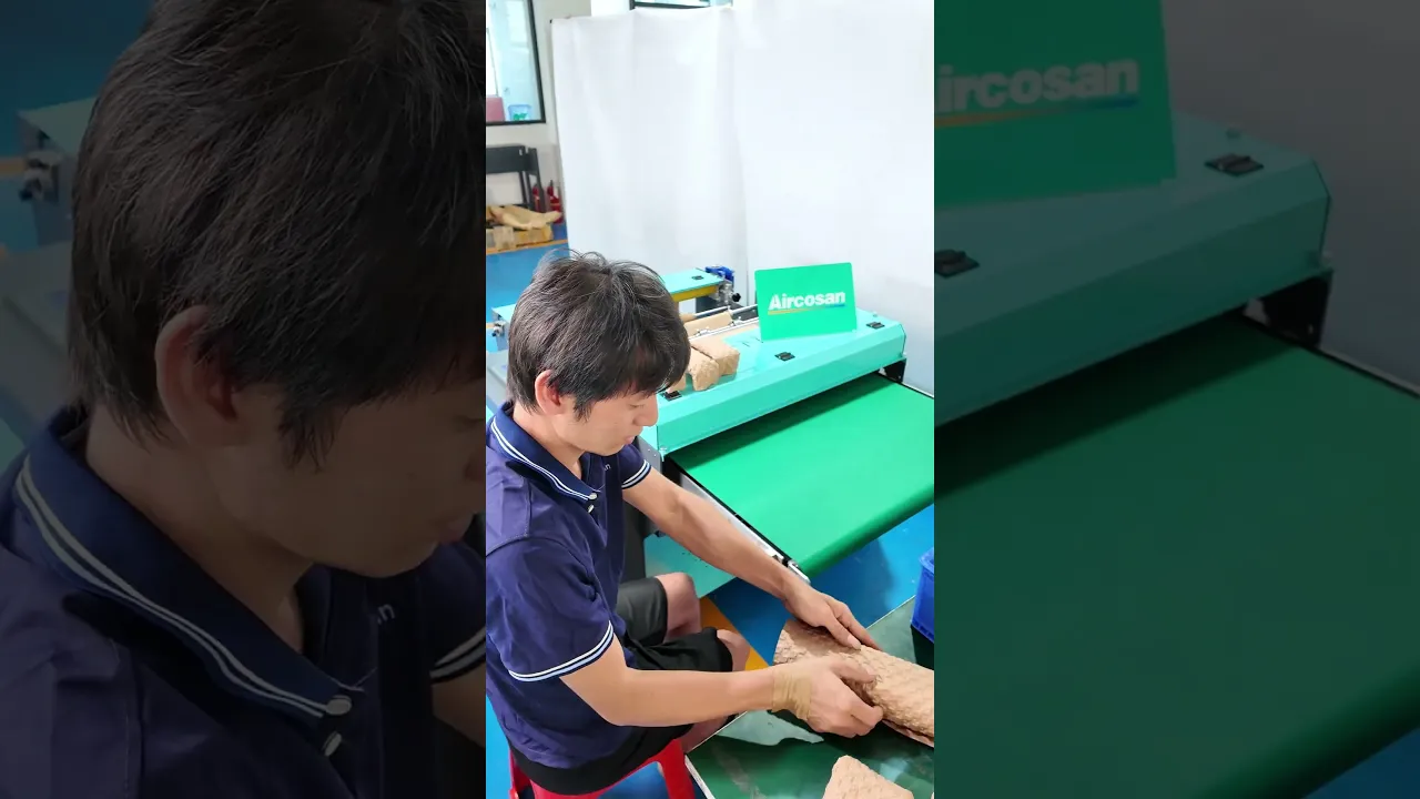Y80 bubble press, make eco paper cushion pads, adjustable pressure for packaging.