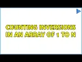 Counting inversions in an array of 1 to N