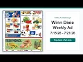 Winn Dixie Weekly Ad 26 - 26 Best Deals