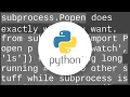 How can I run an external command asynchronously from Python