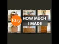 REAL Profit Breakdown of 6 Vintage Furniture Makeovers SOLD on ETSY MCM Campaign Dresser Flips
