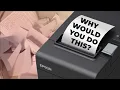 I invited strangers to message me through a receipt printer
