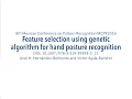 Feature Selection Using Genetic Algorithms for Hand Posture Recognition