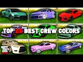 Top 25 Best Modded Crew Colors In GTA 5 Online