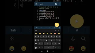 program to calculate distance between 2 points