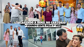 CASANDO A IRMÃ NO CARTÓRIO, A SAGA PRA COLOCAR A LENTE DE CONTATO e muito mais ❤️ - Bruna Paula