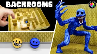 METI a VERITY y FALSITY en LOS BACKROOMS! Mini Diorama de cartón y plastilina | PlastiVerse