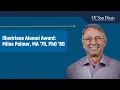 2025 Illustrious Alumni Award Miles Palmer MA 78 P 80