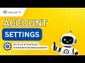 Account Settings - Profile Personal Information Management En