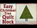 Easy Christmas Tree Quilt Block Free Quilt Block Pattern