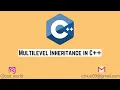 Multilevel Inheritance In C With Syntax Inheritance In OOP C Tutorials For Beginners In Hindi