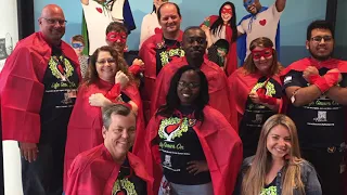 Manatee County Tax Collector Ken Burton Jr unveils Superheroes for Life Mural