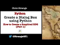 Create a Dialog Box Using Python How to Create a Graphical RPG Part 1