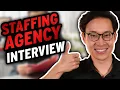 How to Ace your interview at a Recruitment Staffing Agency Tips Explained