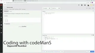 Codewars 8 kyu Opposite Number JavaScript