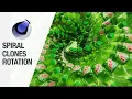 Spiral Clones Animation in Cinema 4d with Mograph