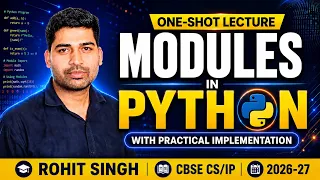 Modules in Python Class 11 Computer Science One Shot