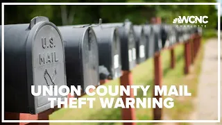 Union County Sheriff s Office warns about increase in mail thefts