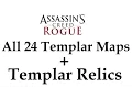 Assassin s Creed Rogue All 24 Templar Maps Artifact Grave locations with Templar Relics