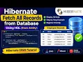 Fetch All Records from Database using Hibernate Display All Data Hibernate CRUD Tutorial