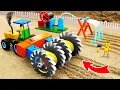 Download Lagu Water Tank was Broken | DIY Mini Farm with water pump using electric engine and Plough Tractor