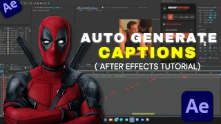 Auto Generate Captions | After Effects Tutorial | 