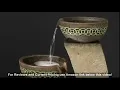 John Timberland Outdoor Floor Water Fountain Four Bowl Cascading Waterfall 41 Tall for Yard Ga