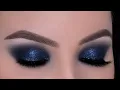 Navy Smokey Eyes Tutorial Glitter Smokey Eye Look