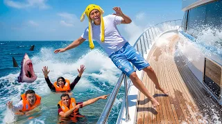 فيلم ( الياخت غرق بينا في بحر القروش ) 🦈😱السلسيلي