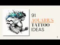 91 Aquarius Tattoo Design Ideas