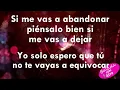 Si me vas a abandonar - Buddy Richard+letra