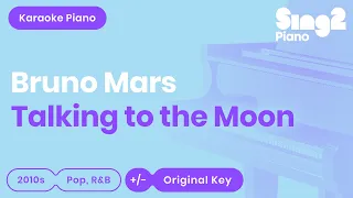 bruno mars talking to the moon karaoke piano 
