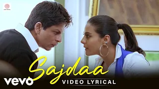sajdaa lyric video shahrukh khan kajol my name is khan sel