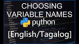 Python Programming for Beginners - 7 Choosing Variable Names