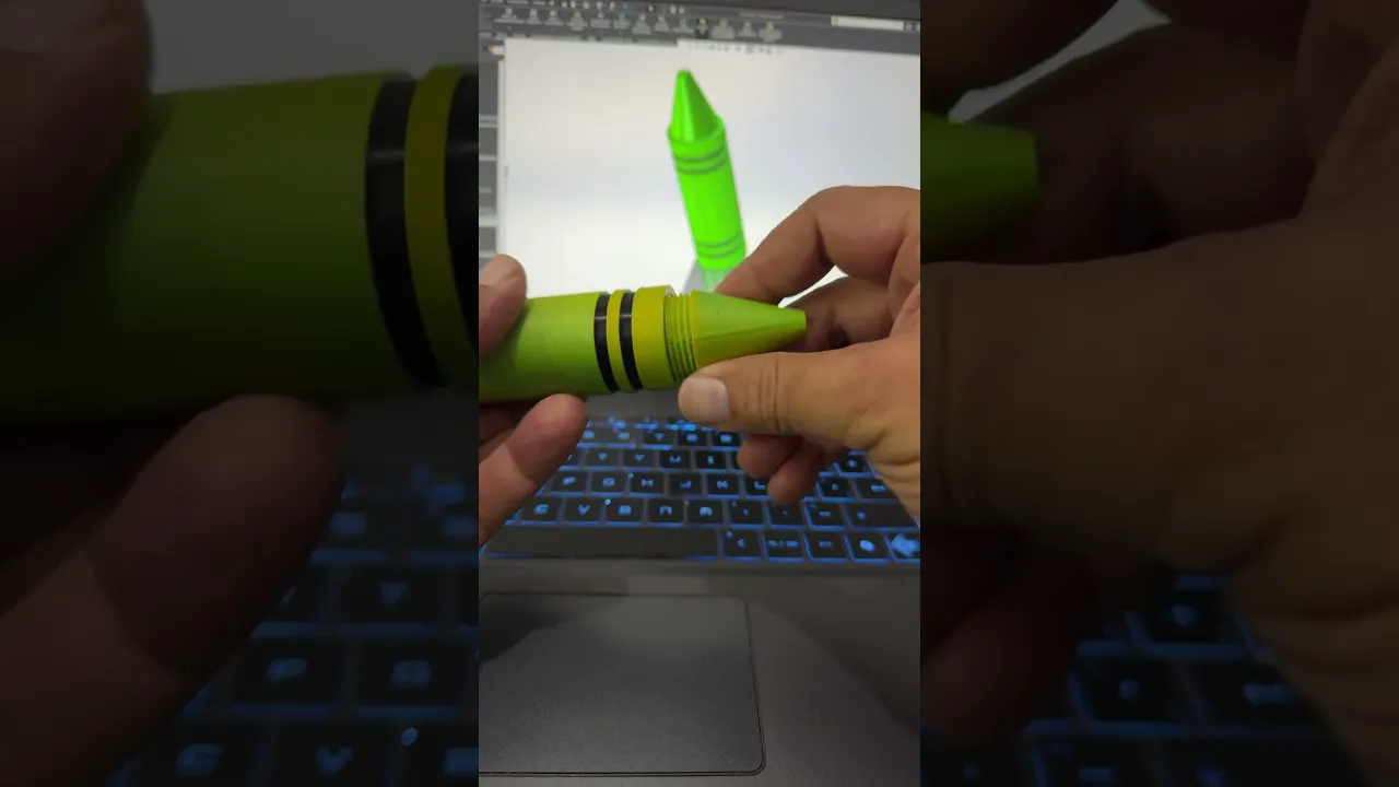 Crayon Storage Capsule | Threaded Container video thumbnail